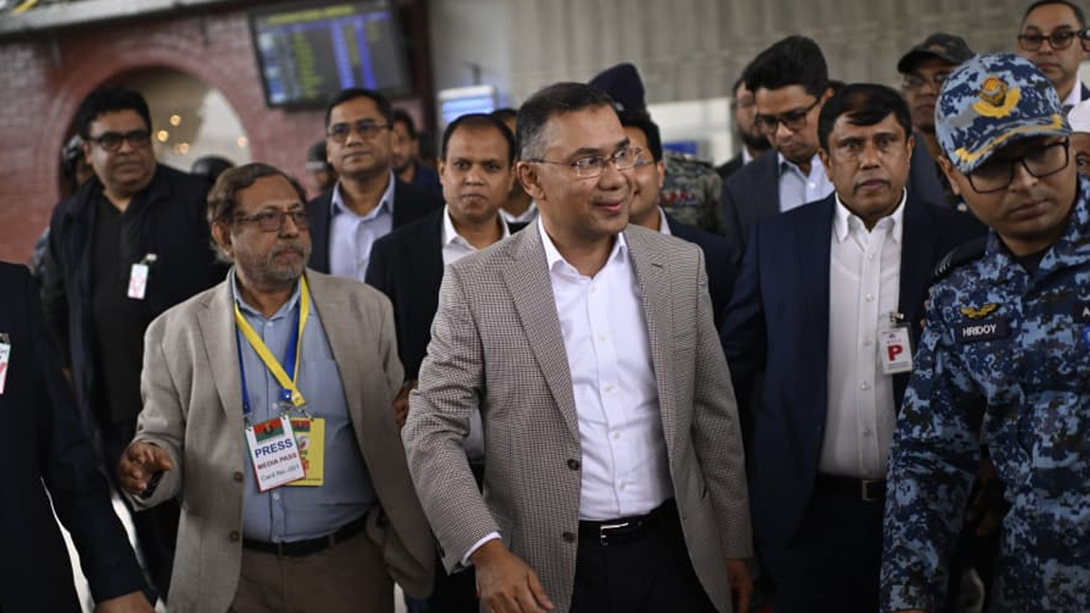 দীর্ঘ ১৭ বছর লন্ডনে থাকার পর গত বছরের ২৫ ডিসেম্বর দেশে ফিরেছেন তারেক রহমান। ছবি: তারেক রহমানের ফেসবুক পেজ