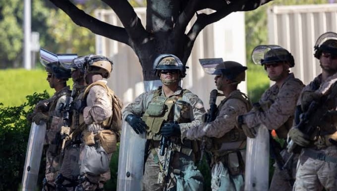 Marine Troops At Florida 04-07-2025