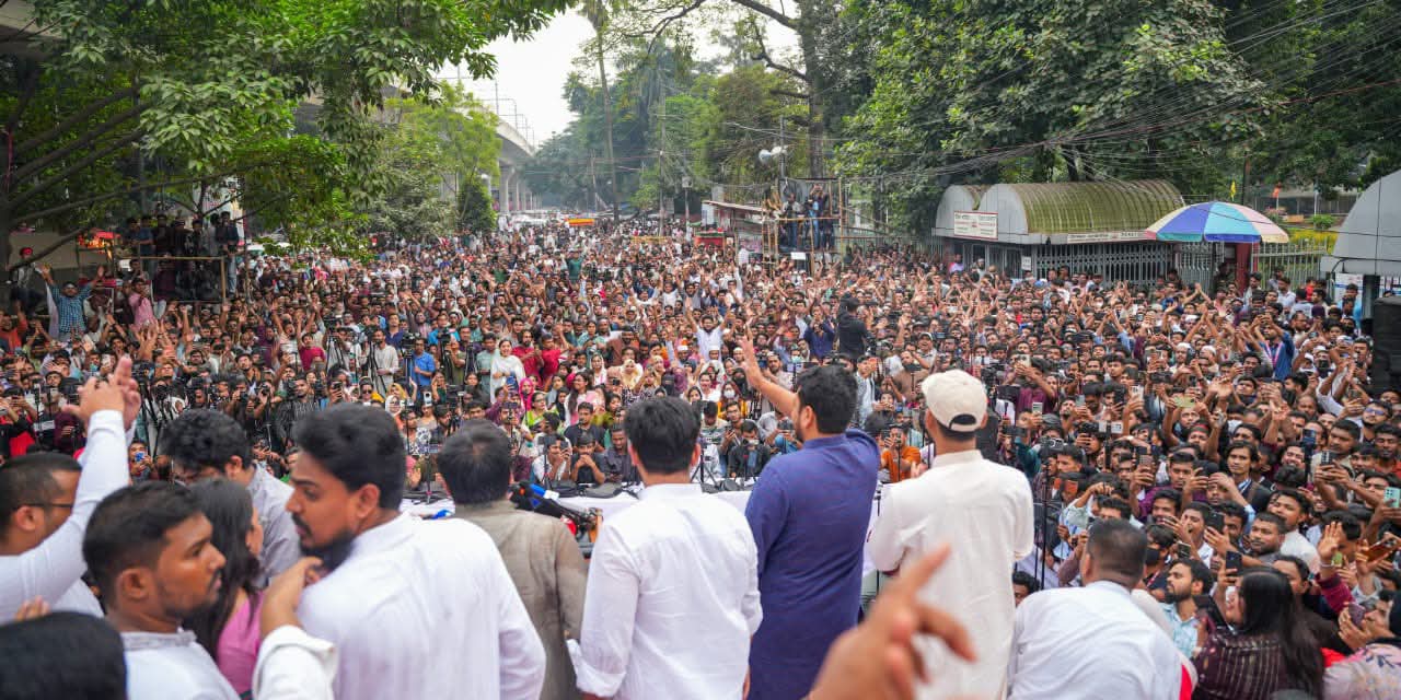 এনসিপির সমাবেশে উপস্থিত নেতাকর্মীদের একাংশ। ছবি: এনসিপির ফেসবুক পেজ
