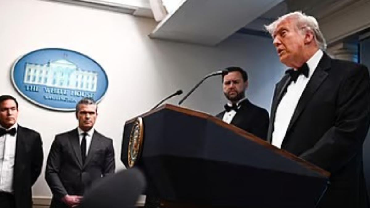 Donald Trump Briefing At White House After Attack In Hilton Hotel 26-04-2026