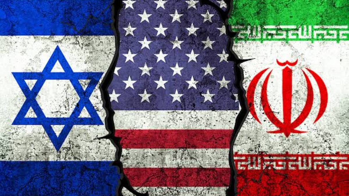 Iran US And Israel Flag Collage 07-06-2026