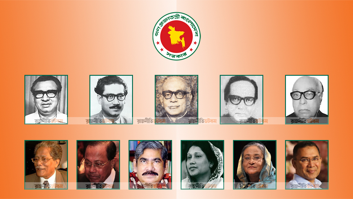 তাজউদ্দীন থেকে তারেক রহমান— এক নজরে দেশের ১১ প্রধানমন্ত্রী