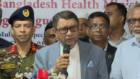 স্বাস্থ্যমন্ত্রী সরদার মোহাম্মদ সাখাওয়াত হোসেন। ছবি: সংগৃহীত