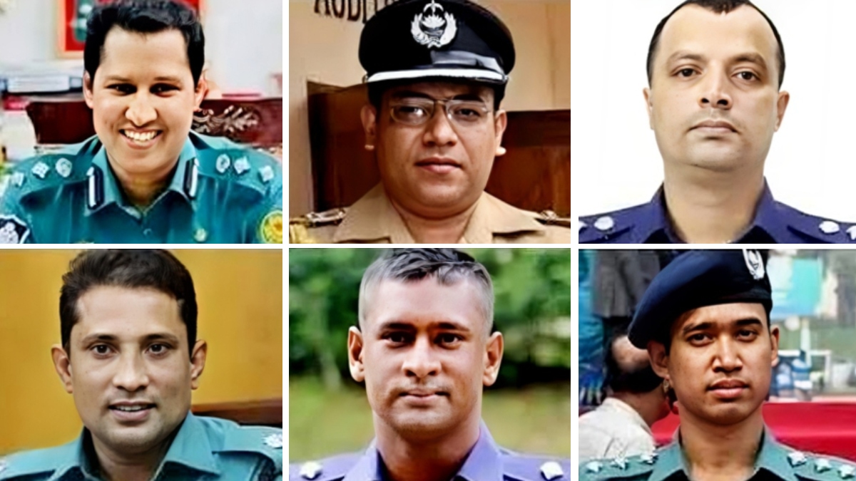 অনুপস্থিত-পলায়ন: বিপ্লব, রুহানীসহ ৬ পুলিশ কর্মকর্তা বরখাস্ত