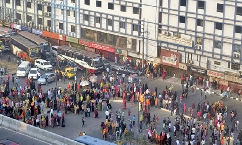 Banani Road Block News Photo 10-03-2025 (3)