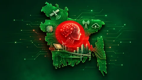 এআইয়ের ব্যাপক ব্যবহারে আমাদের জন্য যে চ্যালেঞ্জ। লেখক: কাজী আহমেদ শামীম। গ্রাফিক্স: রাজনীতি ডটকম