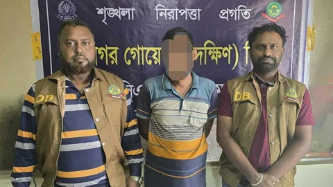 গ্রেপ্তার রুহুল আমিন। ছবি: সংগৃহীত