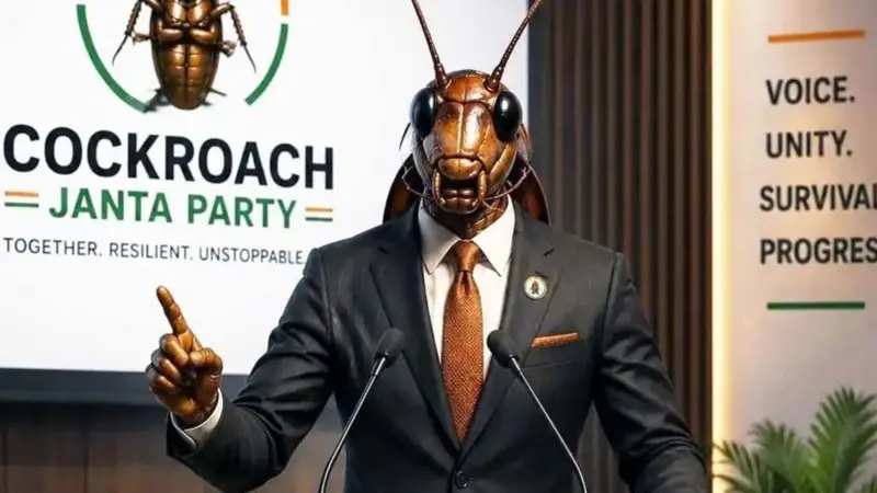 'Cockroach Janata Party' in Indian politics