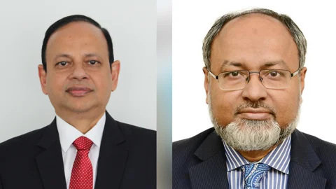 রাষ্ট্রদূত দাউদ আলী (বাঁয়ে) ও পররাষ্ট্র সচিব নজরুল ইসলাম (ডানে)। ছবি: কোলাজ