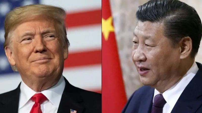 Donald Trump and Chinese President Xi Jinping