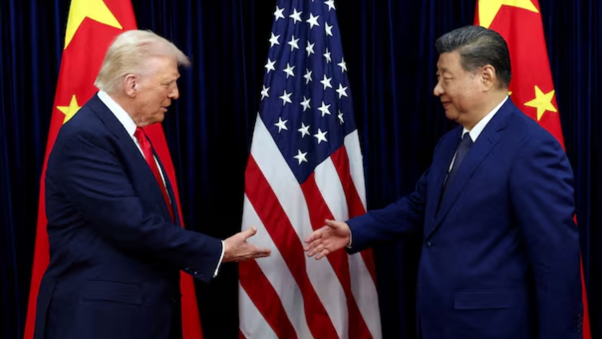 Donald Trump with Xi Jinping at the APEC summit in South Korea, 2025