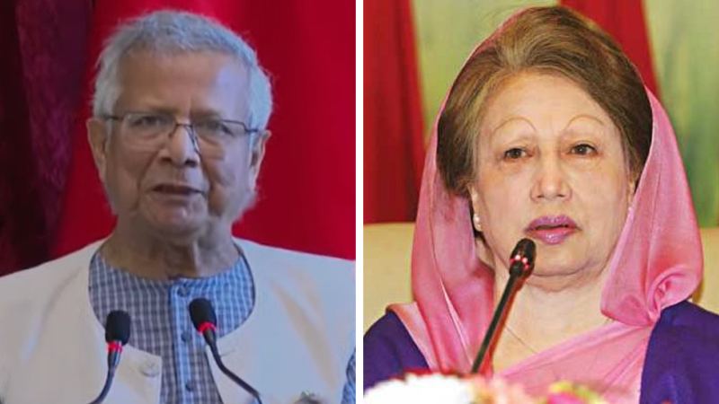 Dr. Yunus and Khaleda Zia