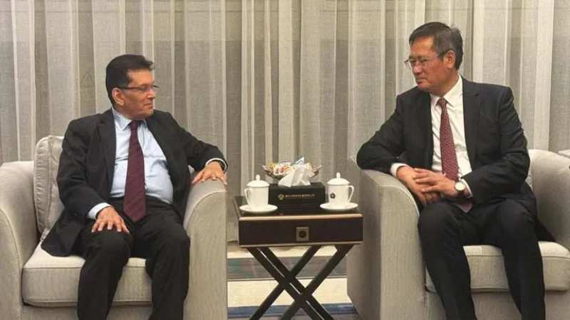Foreign Minister in Beijing, meeting with Chinese Foreign Minister today