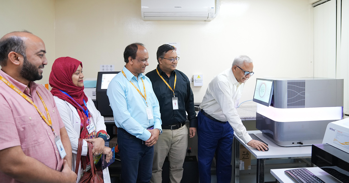 আইসিডিডিআর,বির জিনোম সেন্টার, যা বৃহস্পতিবার থেকে যাত্রা শুরু করবে আনুষ্ঠানিকভাবে। ছবি: আইসিডিডিআর,বি