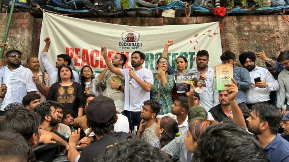 ‘I’m a cockroach’_ Gen Z protest movement lands in Indian capital