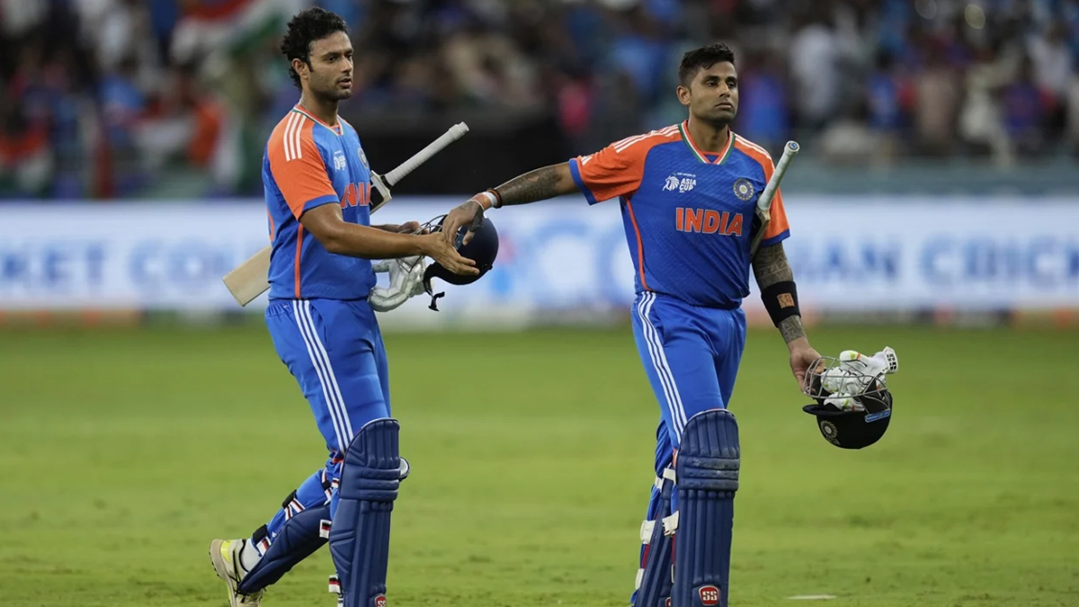 Indian-Captain-SKY-With-Shivam-Dube-After-Winning-Against-PAK-14-09-2025