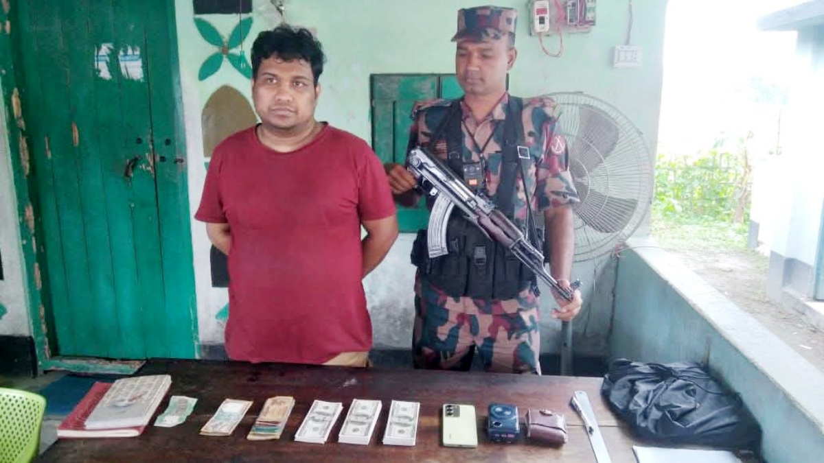 Indian national detained at Banglabandha land port with $25,000 by BGB