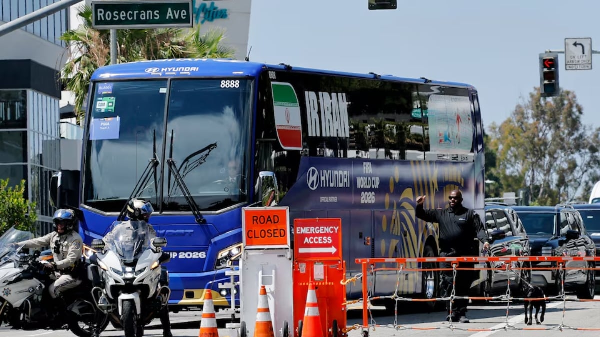 Iran team arrive in US for World Cup opener as the two nations reach peace deal