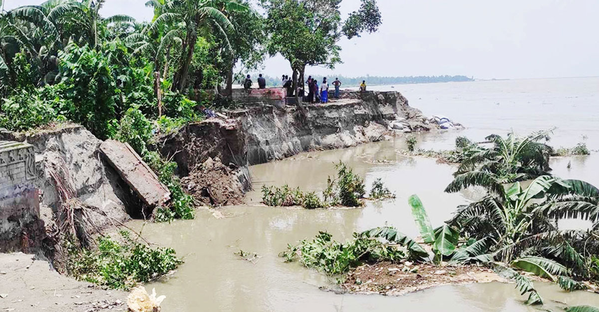 ভাঙন আতঙ্কে দিশেহারা নদীপারের মানুষ