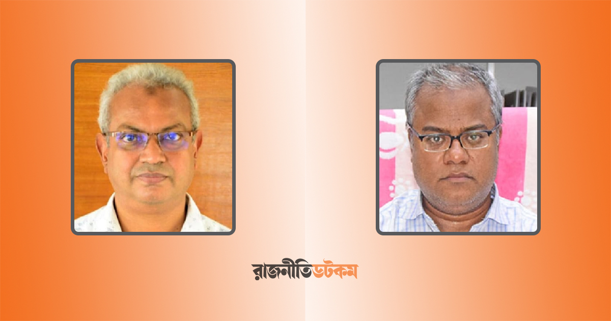 কুয়েট উপাচার্য মুহাম্মদ মাছুদ (বাঁয়ে) ও উপউপাচার্য শেখ শরীফুল আলম (ডানে)