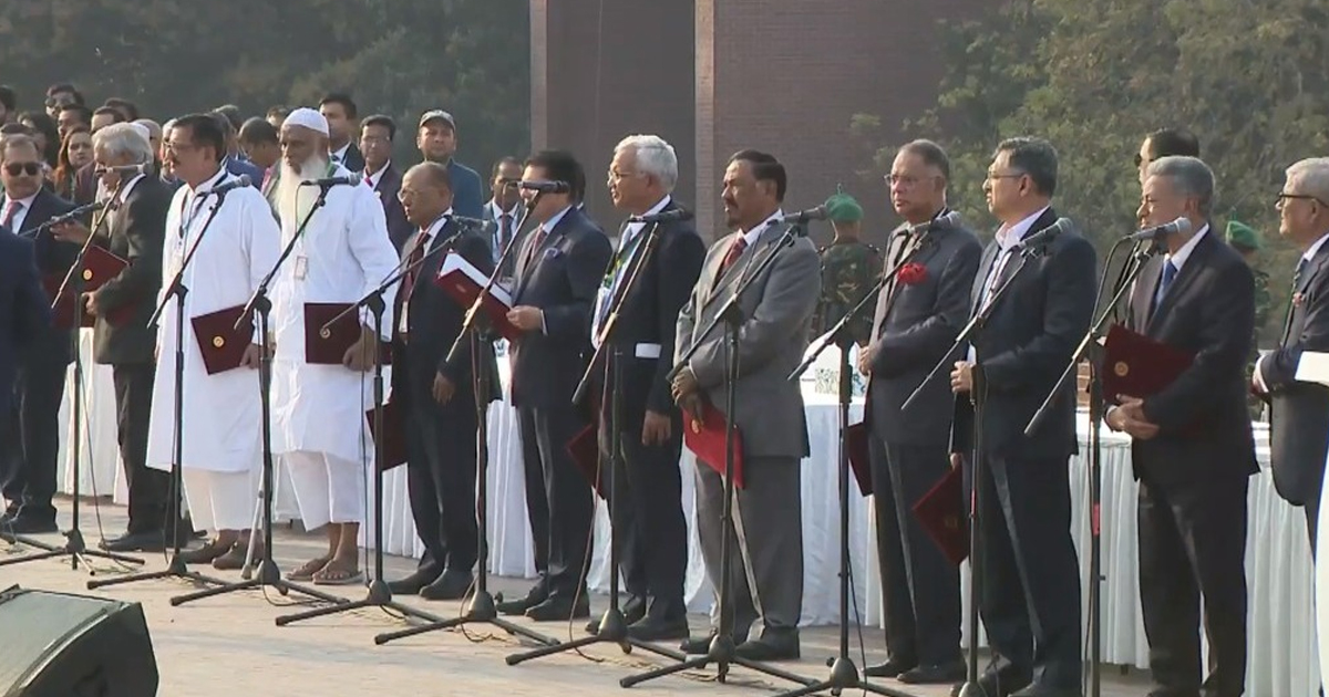 শপথ নিলেন ২৫ মন্ত্রী