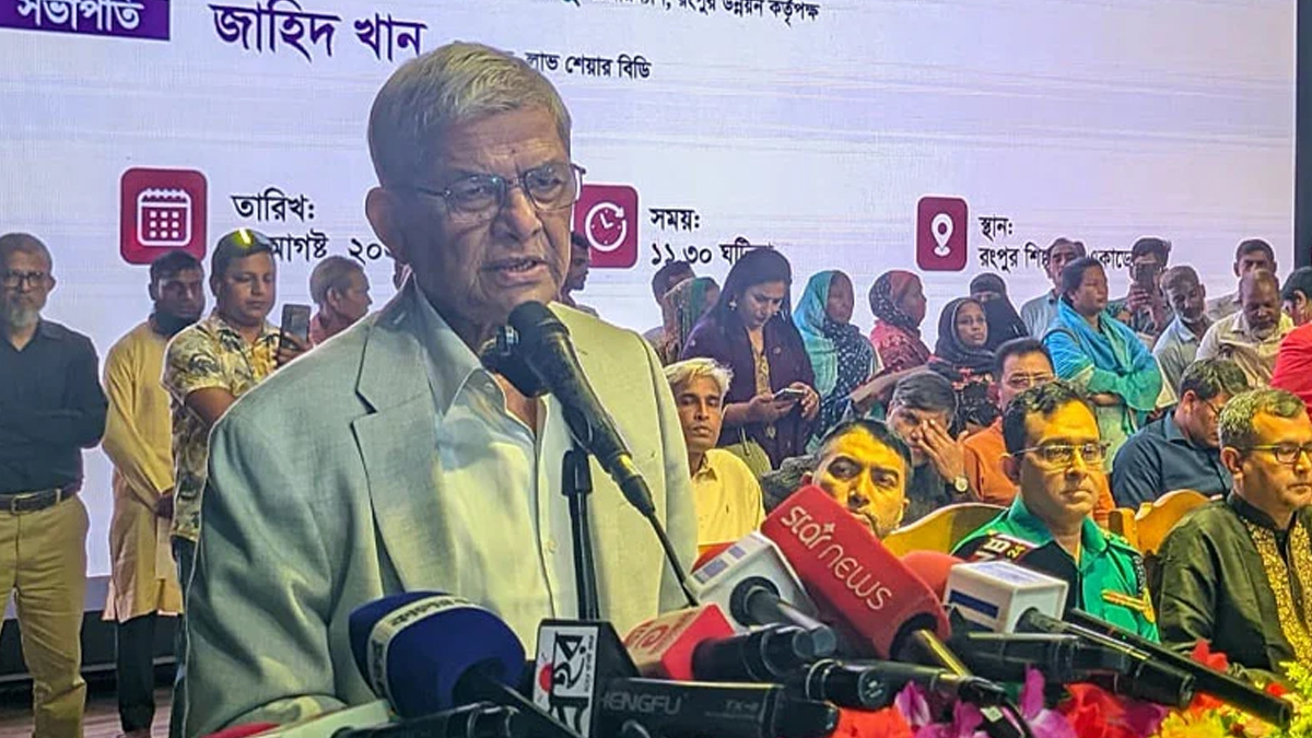 বিরোধী দল শেখ হাসিনার ভাষায় কথা বলতে শুরু করেছে: মির্জা ফখরুল