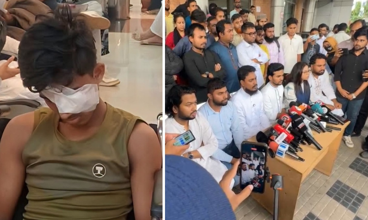 হামলায় আহত আলিফকে দেখতে হাসপাতালে এনসিপি নেতারা, ৩ দফা দাবি