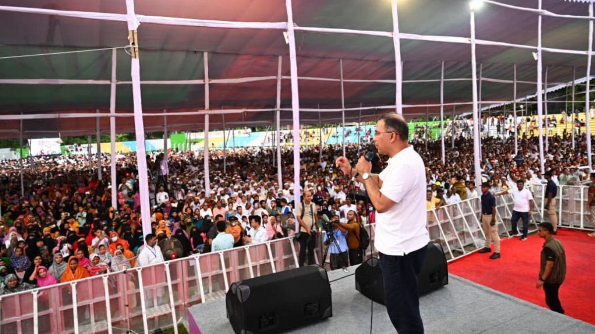 ফ্যামিলি কার্ড, সম্মানি ও অনুদান বিতরণ অনুষ্ঠানে ভাষণ দেন প্রধানমন্ত্রী। ছবি: পিএমও