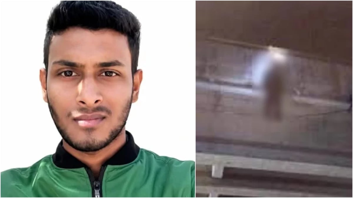 Police recover the hanging body of a young man from a flyover in Chattogram