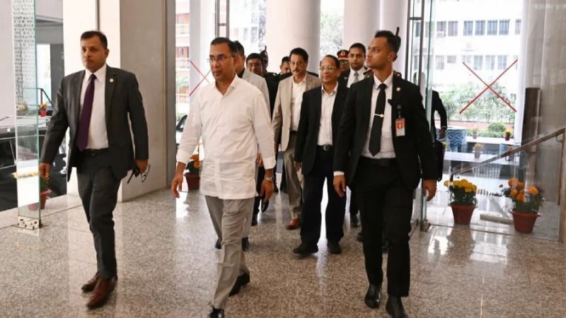 Prime Minister Tarique Rahman at the Secretariat