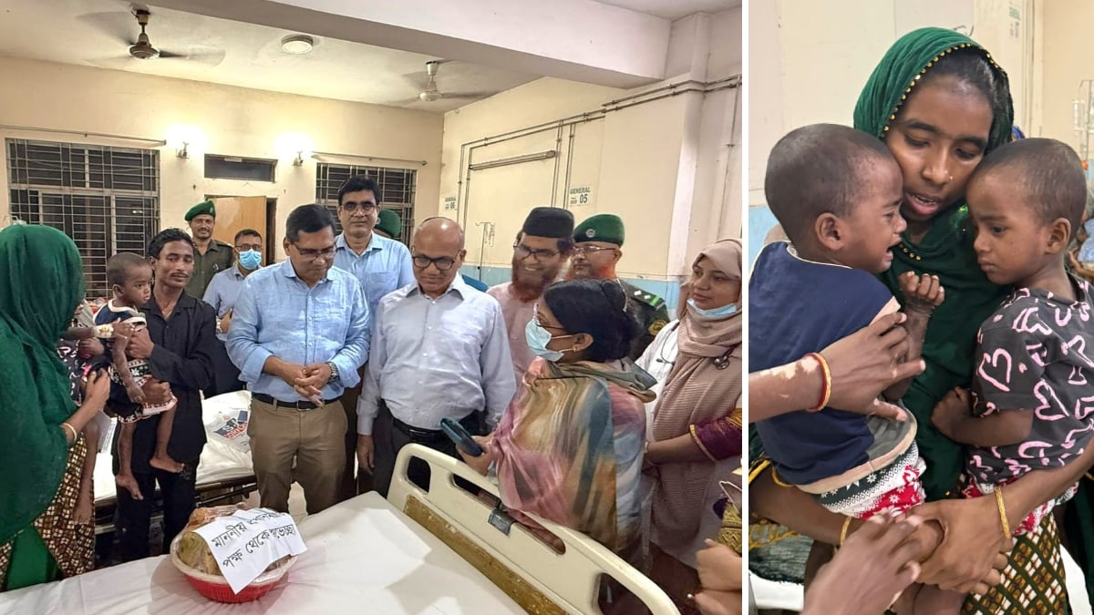 Prime Minister supports measles-affected twin children Hasan and Hossain