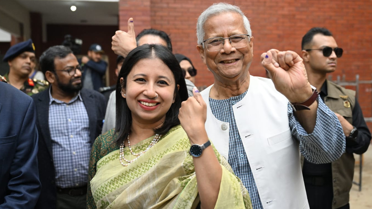 Prof-Yunus-With-Daughter-After-Giving-Vote-12-02-2026