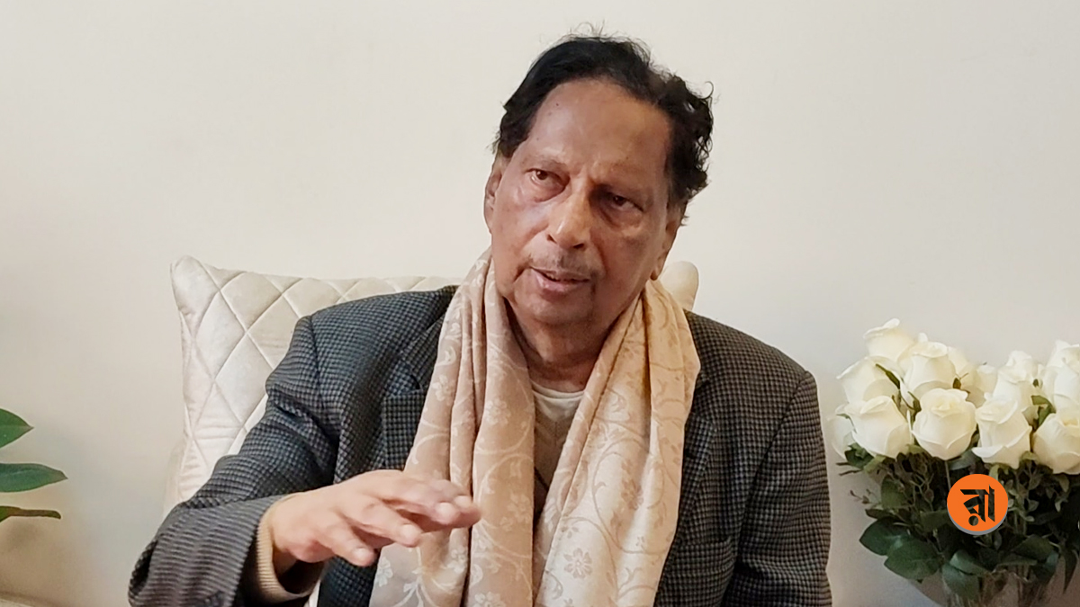 রাজনীতি ডটকমের সঙ্গে আলাপে বিএনপিতে যোগ দেওয়ার কারণ তুলে ধরেছেন অধ্যাপক আবু সাইয়িদ। ছবি: রাজনীতি ডটকম