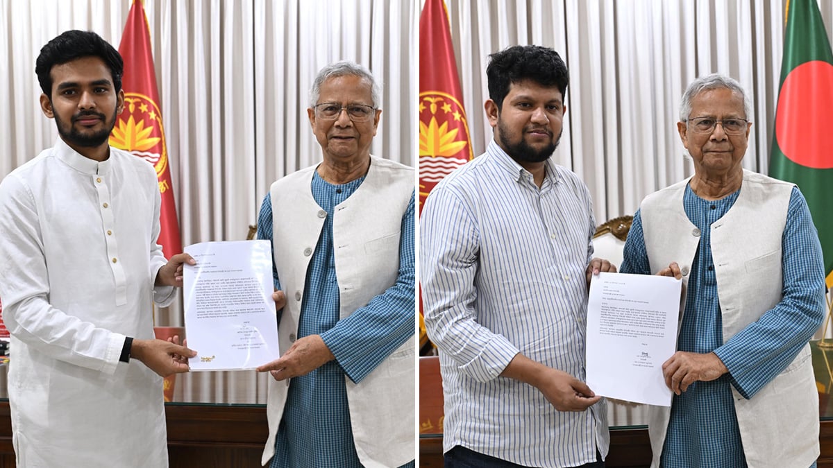 তফসিল ঘোষণা হলেই ২ ছাত্র উপদেষ্টার পদত্যাগ কার্যকর