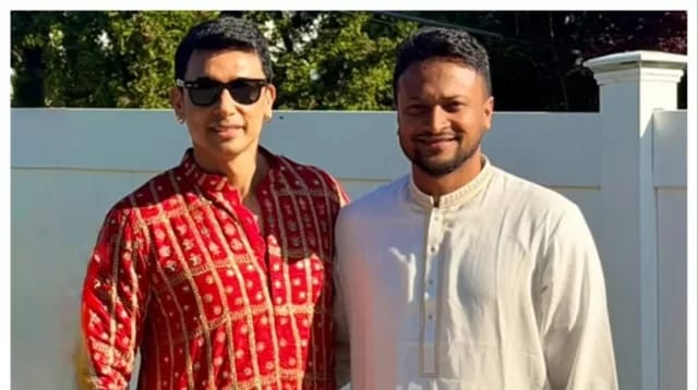 ঈদের দিনে যুক্তরাষ্ট্রে এক ফ্রেমে সাকিব-জায়েদ