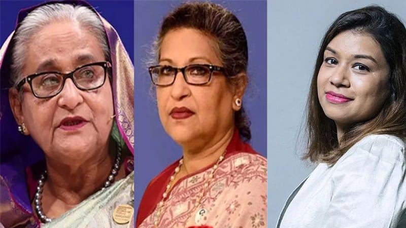 Sheikh Hasina, Sheikh Rehana and Tulip