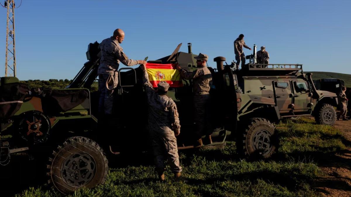 Spain Military Drill During NATO Exercise 24-04-2026
