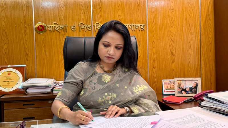 State Minister for Social Welfare Farzana Sharmin.
