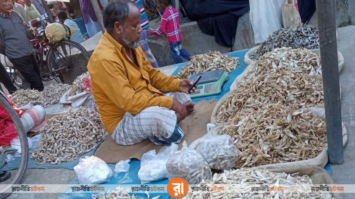 দুবলার চরে আগামী পাঁচ মাস ধরে চলবে শুঁটকির মহোৎসব। ছবি: রাজনীতি ডটকম