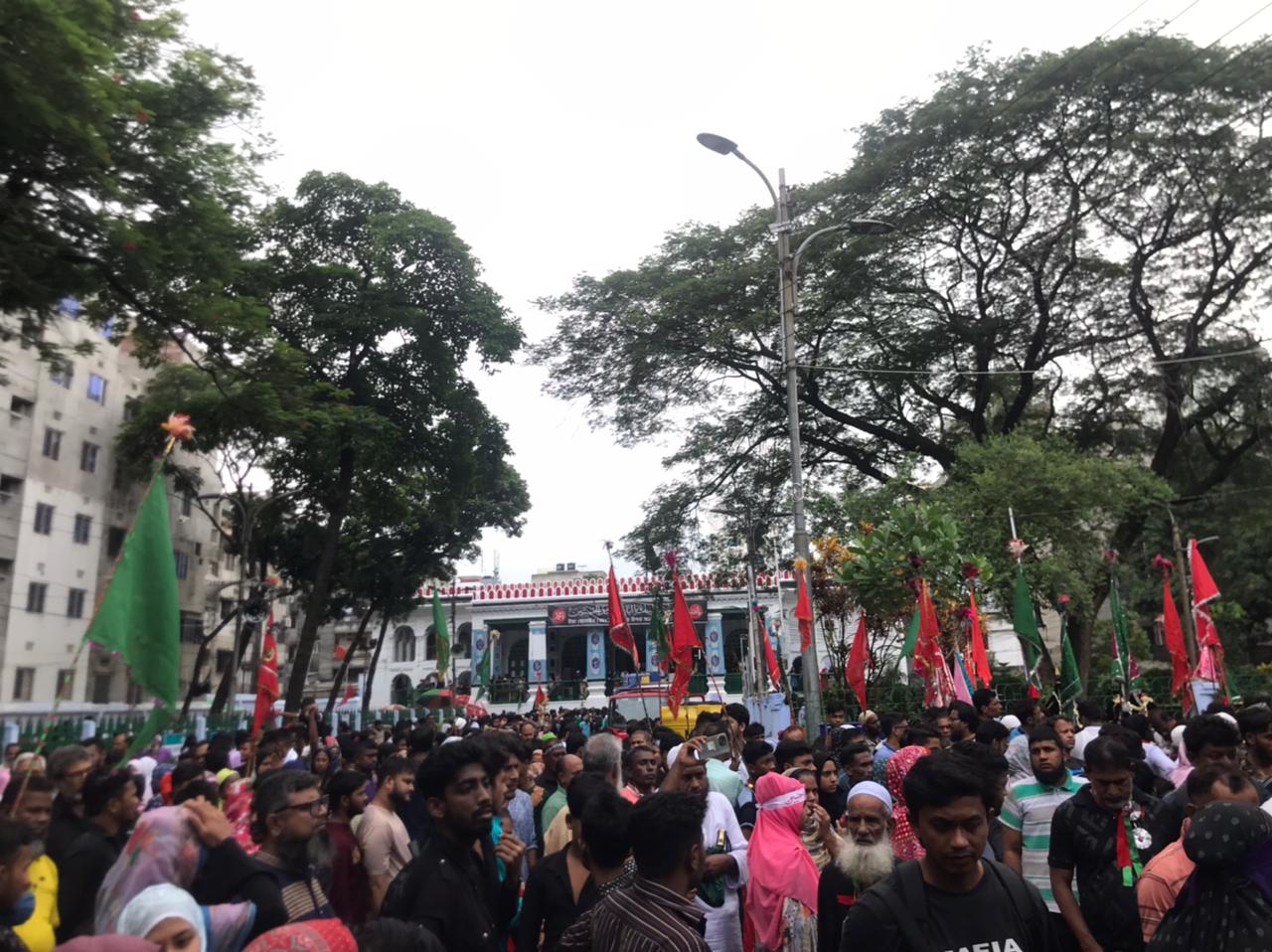 ‘হায় হোসেন’ মাতমে রাজধানীতে তাজিয়া মিছিল শুরু