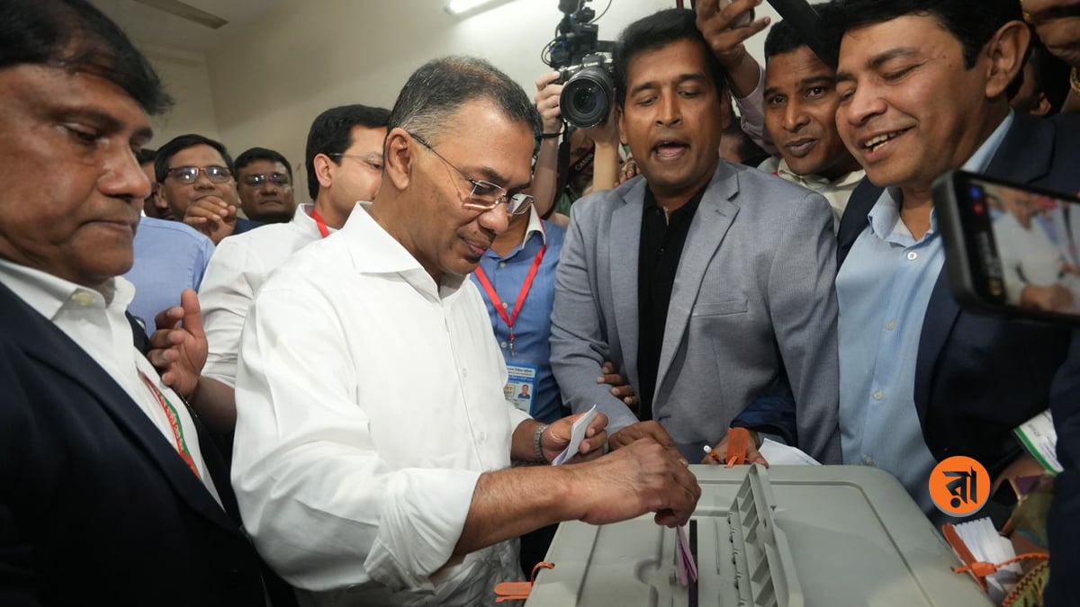 ভোট দিলেন তারেক রহমান