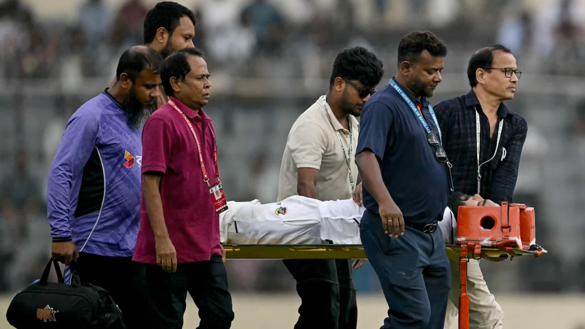 ৪২ রানে ব্যাটিং করার সময় ক্র্যাম্পের শিকার হয়ে মাঠ ছাড়তে হয়েছে তাওহীদ হৃদয়কে। ছবি: সংগৃহীত
