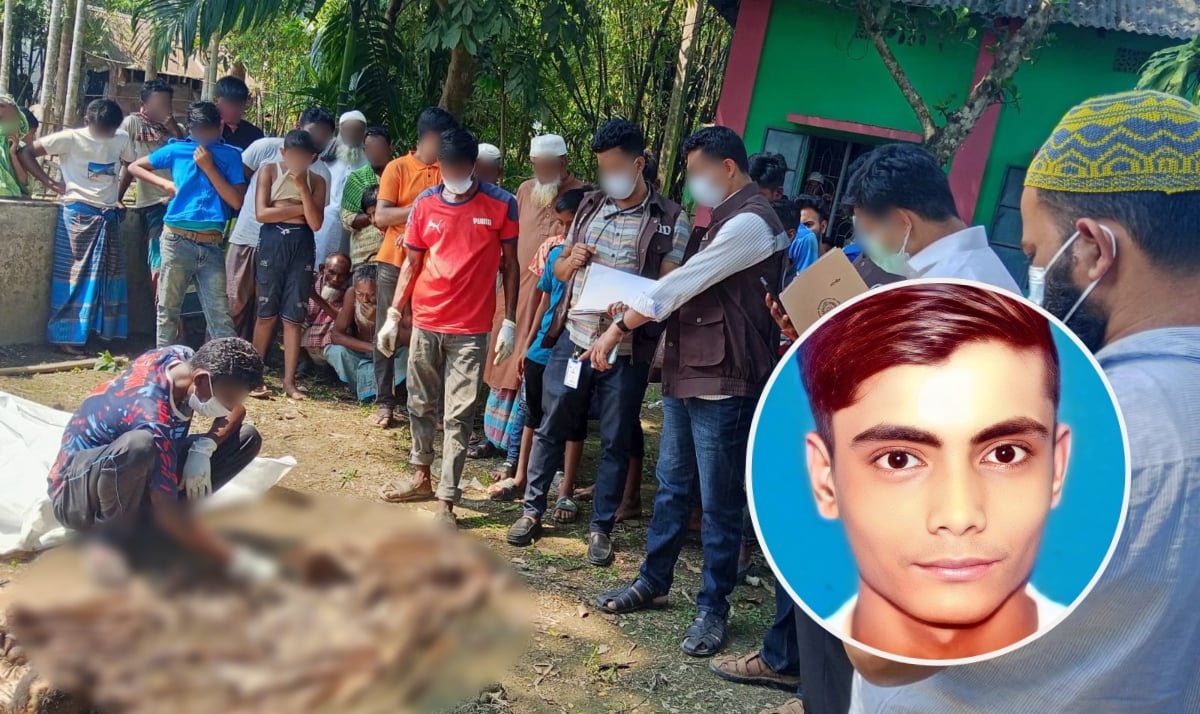 The body of a youth shot during the July uprising is exhumed for autopsy after 20 months