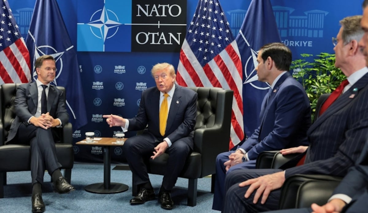 Trump and Rutte in Ankara, July 8, 2026