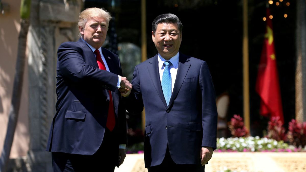 Trump with Xi Jinping