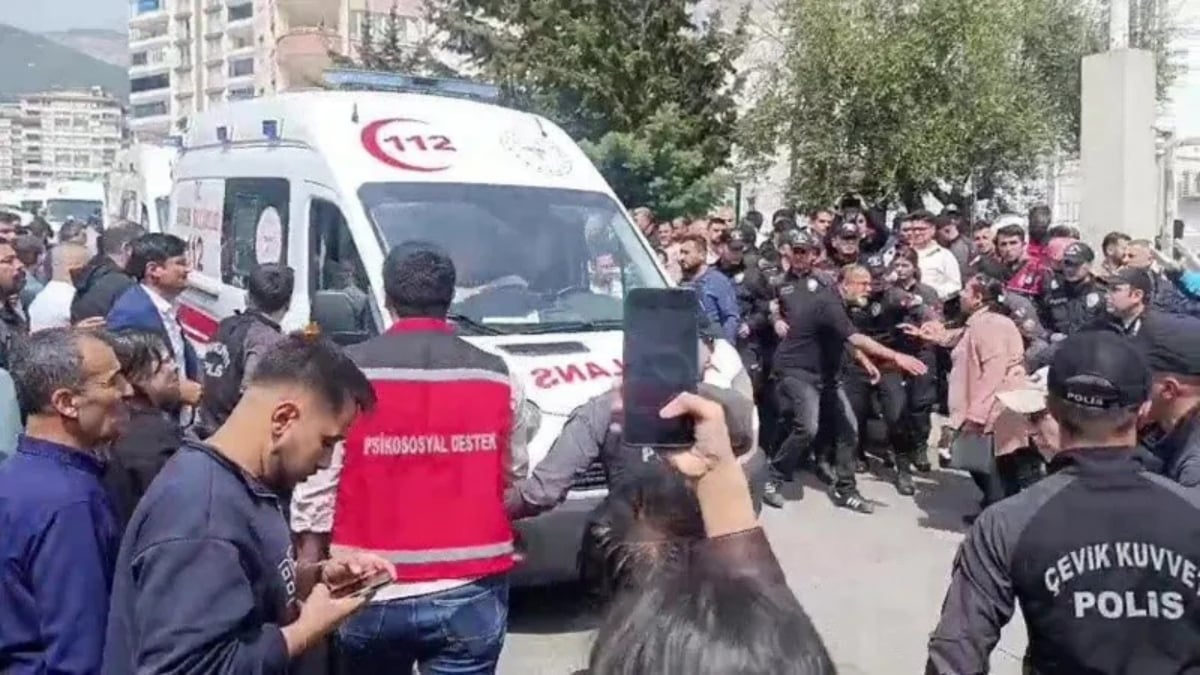 Turkish school shooting_ Ambulances and police vans were seen outside the school