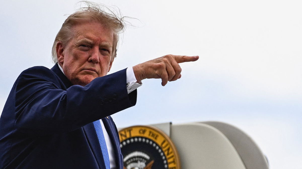 US-President-Donald-Trump-At-Air-Force-One-03-08-2026
