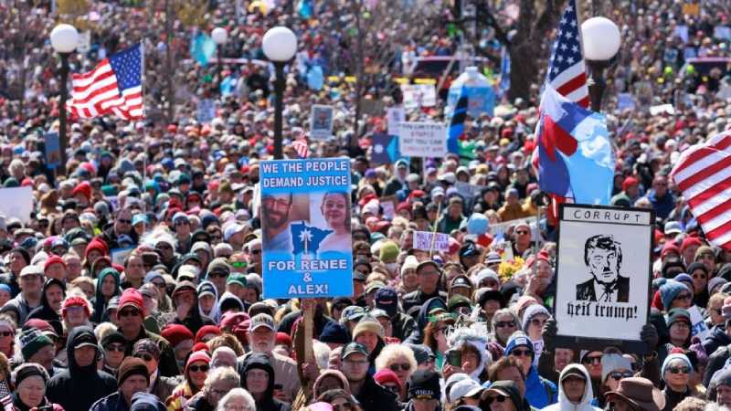 US erupts in anti-Trump protests, millions take to the streets