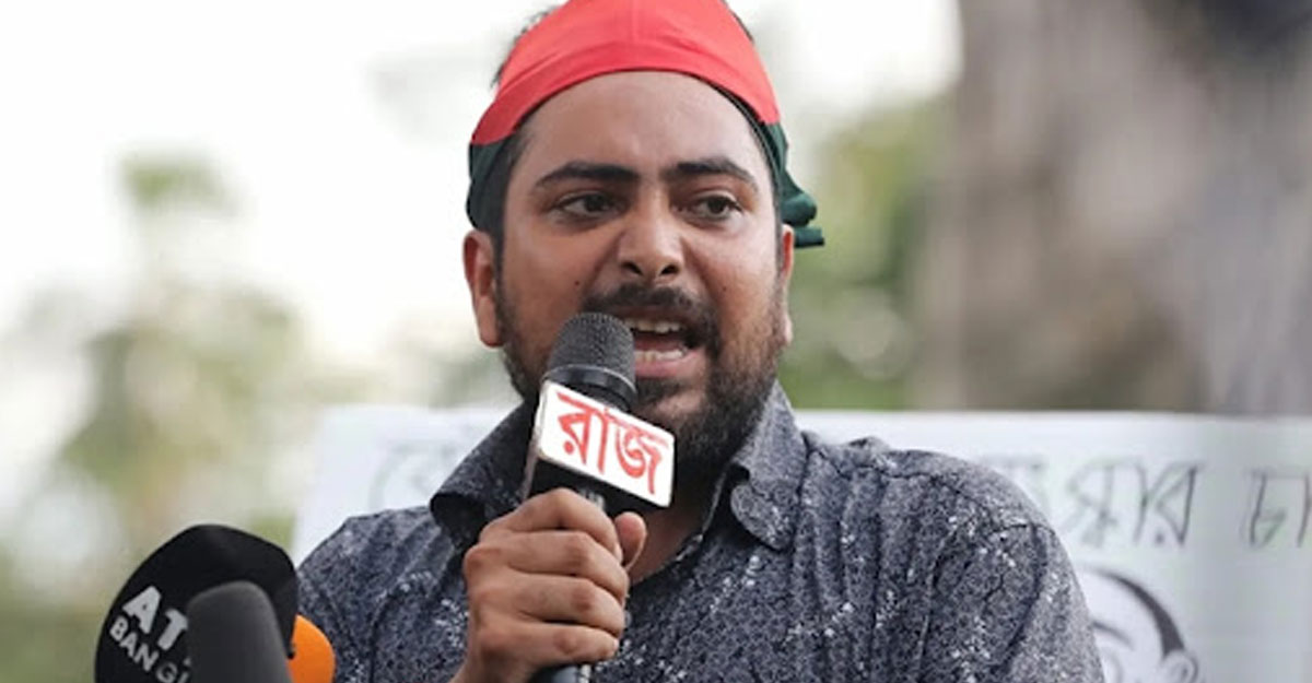 তথ্য উপদেষ্টা নাহিদ ইসলাম। ফাইল ছবি