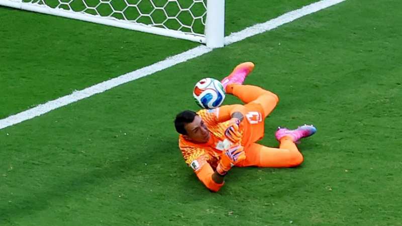 Uruguay eliminated from the World Cup due to goalkeeper's error.